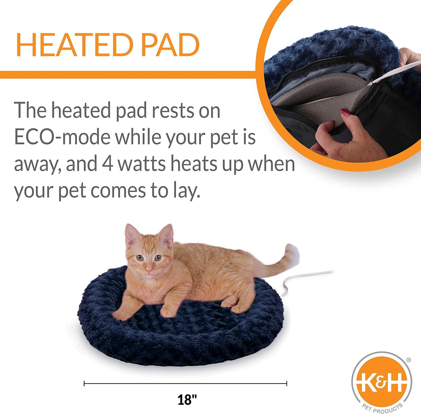 Thermo-Kitty or dog Fashion Splash Indoor Heated Bed