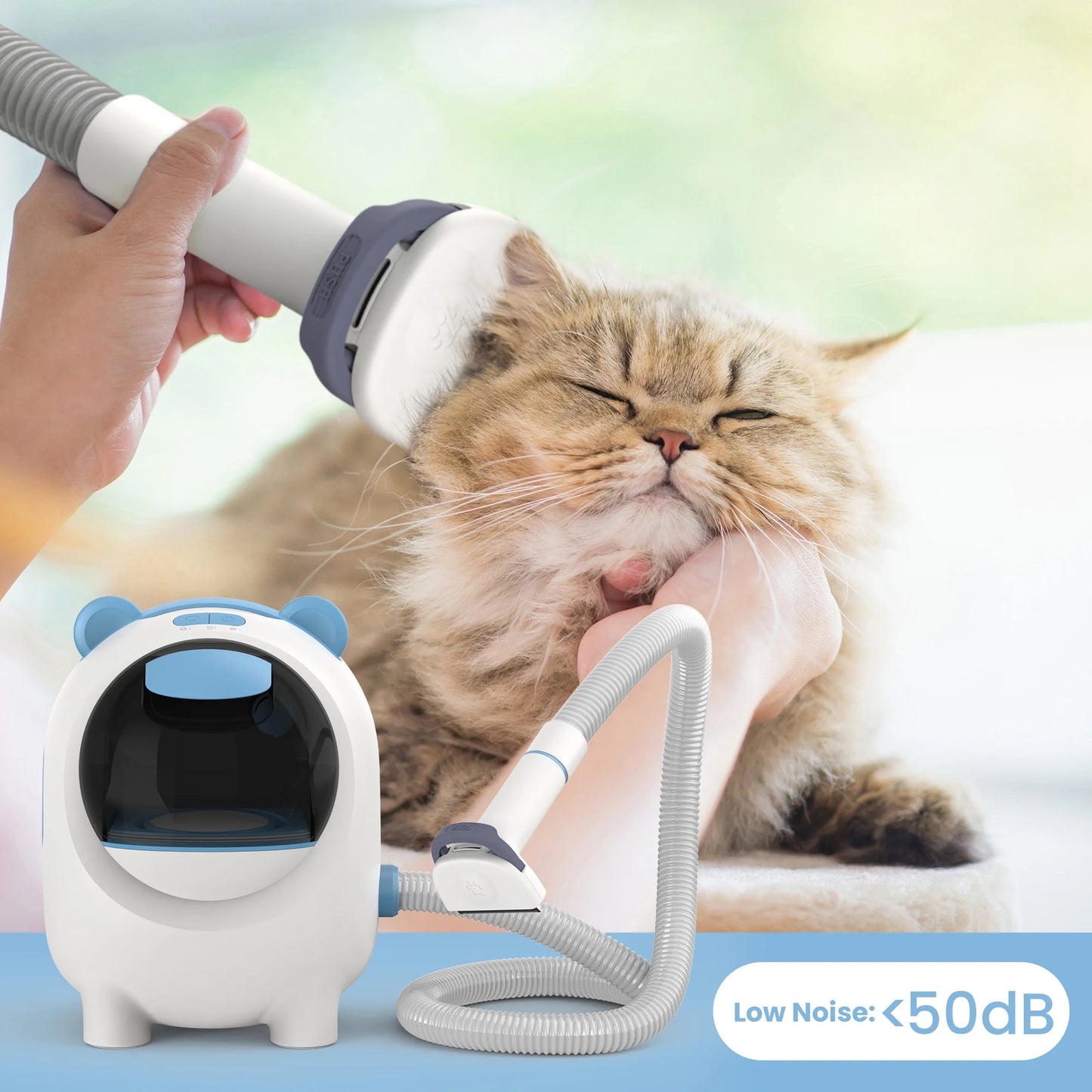 , Powerful Suction Pet Grooming Vacuum with 5 Professional Grooming Tools for Cats Pets Vacuum, for Shedding Grooming